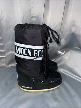 Moon Boot Black and White Classic Women's Winter Boots